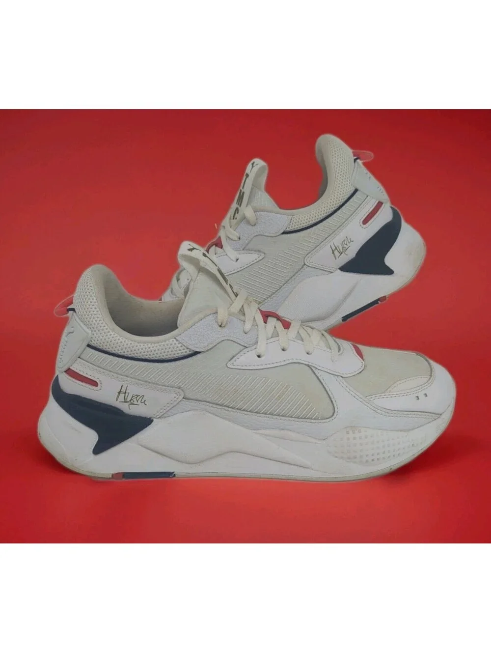 Puma RS-X TMC Running Shoes 40TH ANNIVERSARY Nipsey Mens 12 White Peacoat 387281